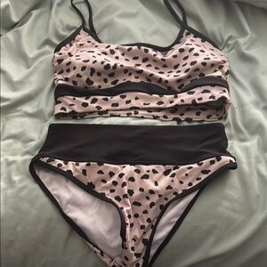 Leopard Print Bikini Set